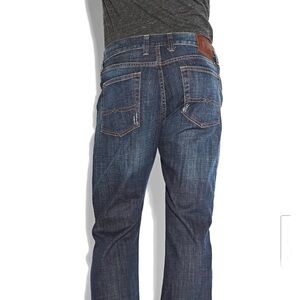 Lucky Brand 455 Relaxed Straight Leg Faded Lightly Distress Bootcut Jean (36/32)